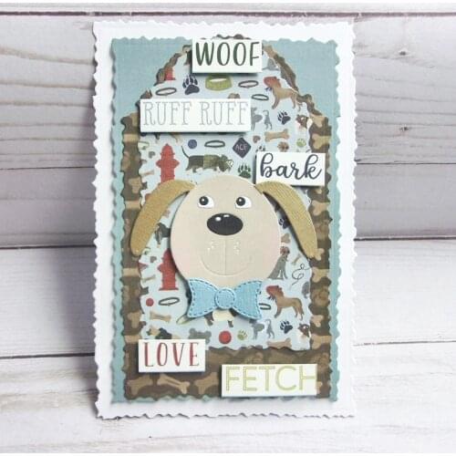 Cutting Dies Puppy Face Scrapbook Cardmaking DIY Paper Craft Metal Stencil