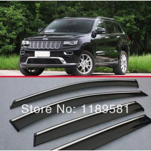 For Jeep Grand Cherokee 2014 2015 2016 Window Wind Deflector Visor Rain/Sun Guard Vent new
