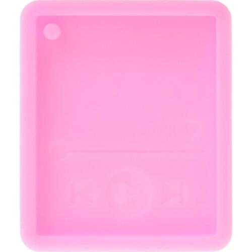 Y1UE DIY Crafts Music Player Keychain Epoxy Resin Mold Jewelry Pendant Silicone Mould