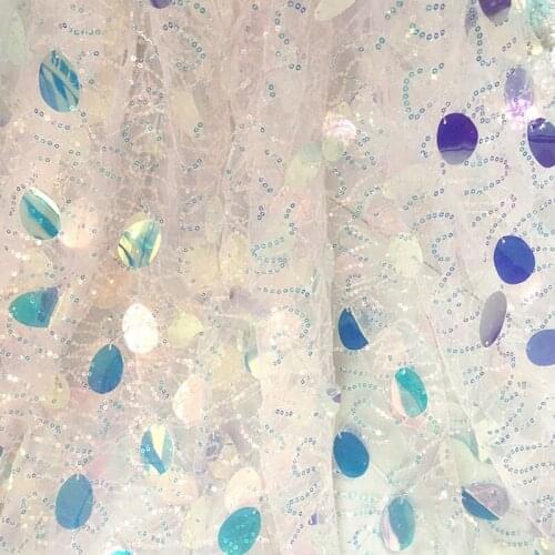 100*125cm Sweet Pink Sequins Fabric Colorful Sequin Tulle Fabric For Wedding Party Dress Performance Clothes Girl Baby Skirt