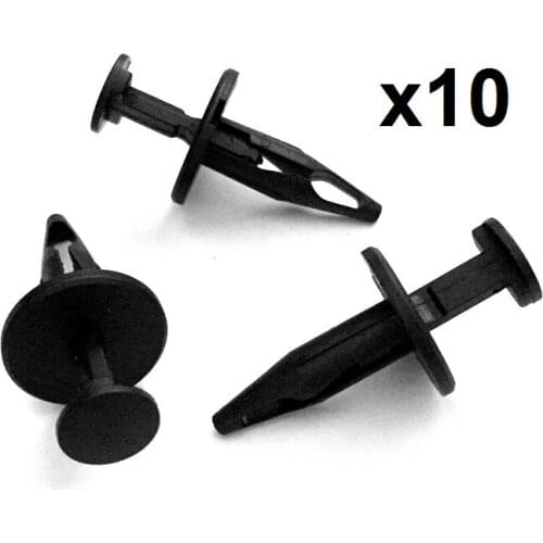 10x Nylon Fit GM Chrysler Body Panel Fastener Retainer Clip (11/16"x7/8"x1/4")- 20510029 / 34202672
