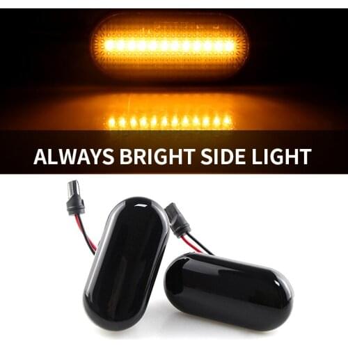 2pcs LED Car Side Marker Turn Signal Light Signal LampBlinker Light For Nissan Qashqai Navara Micra 350Z Note Pathfinder