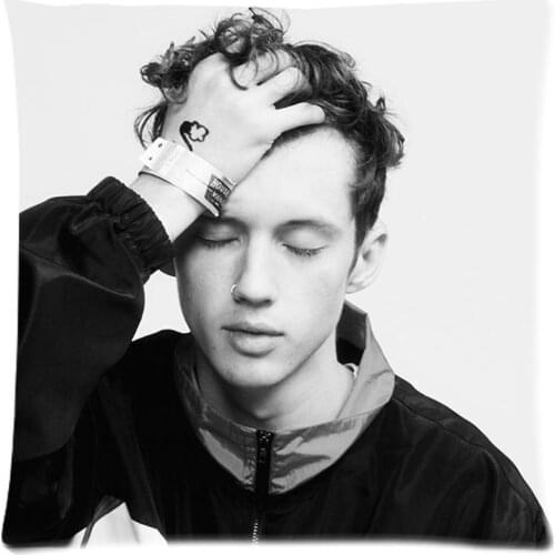 2018 Pillow Case 45*45cm Troye Sivan Polyester Cushion Case Sofa Waist Throw Cushion Cover Home Car Decor