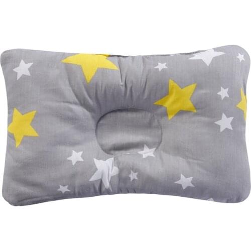 3D Infant Head Shaping Pillow Baby Nursing Pillow Newborn Sleep Cushion Concave Cartoon Pillow Printed Cushion Prevent Flat Head