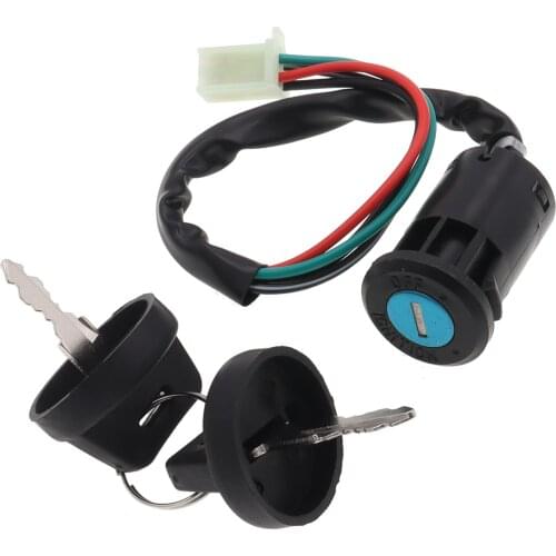4 Pin Wires Ignition Switch Key for 50cc 70cc 90cc 110cc 125cc Super Pocket Dirt Bike ATV TaoTao Sunl Roketa