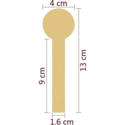 40pcs/lot Vintage Blank Long lollipop design Kraft Paper Label DIY Handmade Gift Cake Baking Seal Sealing Sticker