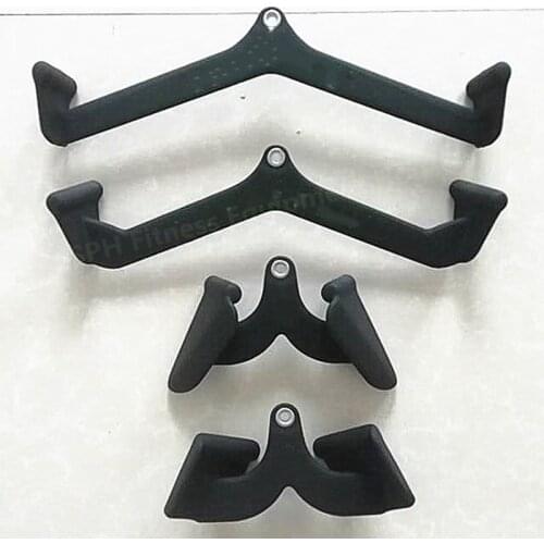 Home Gym Fitness Accessories T-Bar Grip Lat Pull Down Handle Rowing Equipment Bicep Tricep Strength Exercise Pully Cable Machine