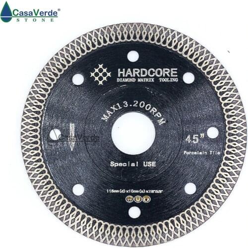 HARDCORE series 115mm 4.5 inch hot sintered diamond circular saw blade for porcelain Diamond cutting blade