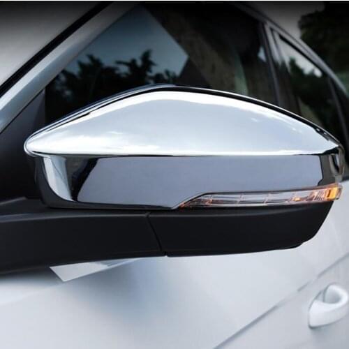 For VW Volkswagen T-ROC TROC 2017 2018 2019 ABS Chrome RearView Mirror Covers Cap house frame Side Rear View Mirror Cover Trim