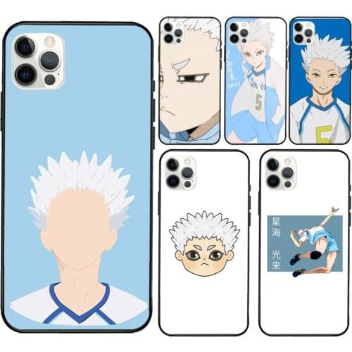 Haikyuu!! Hoshiumi Korai Soft Cover For iPhone 12 11 Pro Max X XR XS Max 5S SE 2020 8 7 Plus 12 Mini Phone Case