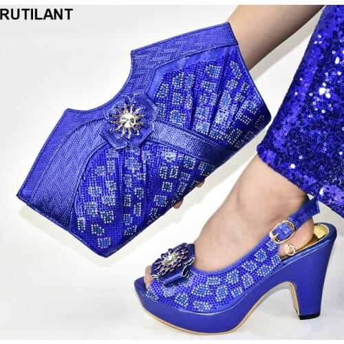 Italy Shoes and Bags Set for Woman African Matching Shoes and Bags Italian In Women High Quality African Wedding Party Shoes