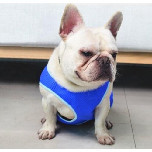 Summer Dog Cooling Vest Clothes Cooling Harness for Dogs Adjustable Mesh Reflective Vest Jacket Quick Release Dog Clothes