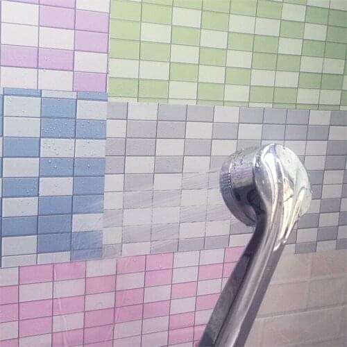 Kitchen Backsplash Oil-proof Wallpaper Various Mosaic Pattern Wall Stickers Modern Home Self-adhesive Decorative Renovation Film