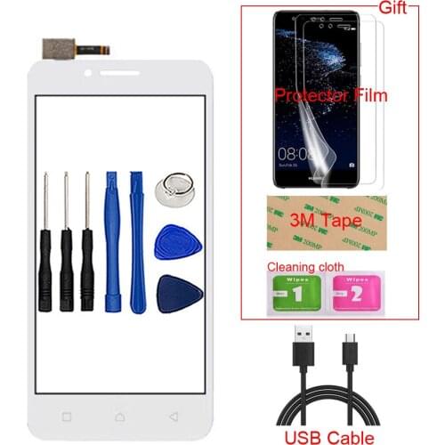 Mobile Touch Screen Digitizer For Lenovo Vibe C A2020 A2020a40 Touchscreen Front Glass Sensor Panel + Protector Film