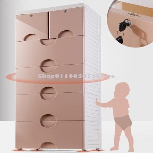 Thickened Drawer Storage Cabinet Household Baby Clothes Children Storage Cabinet Baby Multi-layer Chest Of Drawers