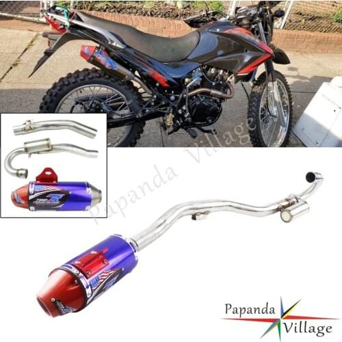 Motorbike Exhaust Pipe Full System Off Road Silencer Pipe Escape Tail Muffler for Honda CRF150F CRF230F CRF 150 230 2003-2016