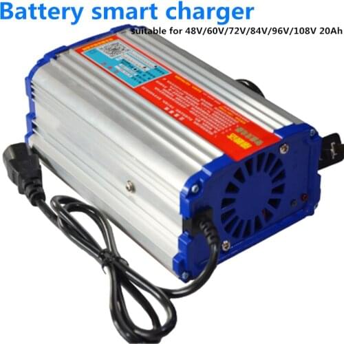 GTK high quality 48V/60V/72V/84V/96V/108V 20Ah fast smart Battery charger for electric bike e-scooter and motorcycles