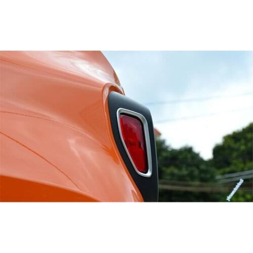 Yimaautotrims Chrome Rear Tail Lights Trunk Lamp Cover Exterior Trim 2 Pcs Fit For Jeep Renegade 2015 2016 2017 2018 2019 ABS