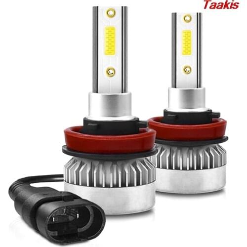 1Pair H1/H7 /H8/H9/H11 COB LED Headlight Bulbs 110W 20000LM High Low Beam White Lights