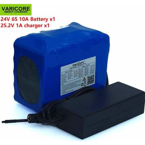 24V 10Ah 6S5P 18650 Battery Lithium Battery 25.2V 10000mAh Electric Bicycle Moped / Electric / Li-ion Battery Pack+ 1A Charger