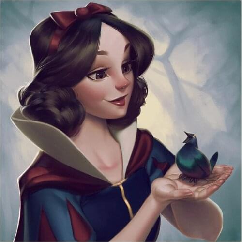 5D DIY Diamond Painting Disney Snow White Princess Embroiderey Diamond Mosaic Home Decor Cross Stitch Kits Gift