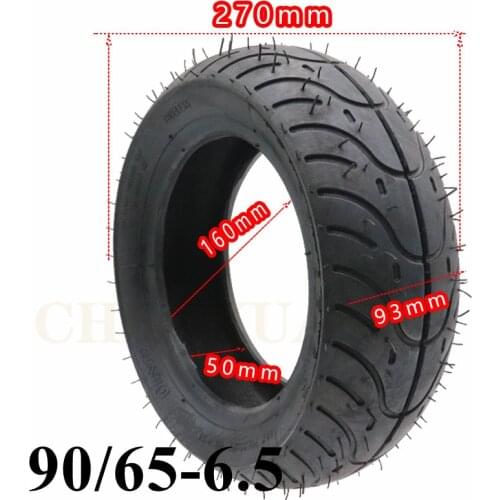 Tubeless Tyre 90/65-6.5 Vacuum Tire for 47cc/49cc Mini Pocket Bike Gas Electric Scooter Accessories