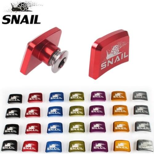 SNAIL Crankset Bolt Single Chainring Bolts 7075 Aluminum Alloy Square Mountain Road Bicycles Round Crank Bolt