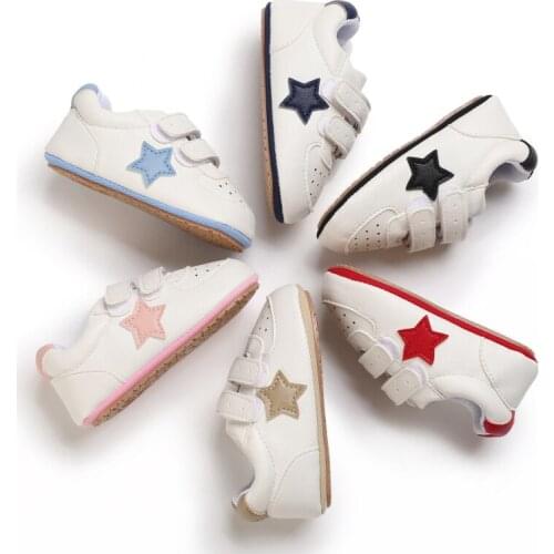 Infant Toddler Baby Boy Soft Sole Crib Shoes PU Leather Sneaker Newborn Cute Kids First Toddler Spring&Autumn Baby Shoes