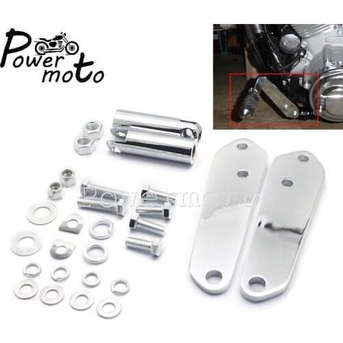 For Harley Dyna FXD Street Bob Low Rider Super Sport Glide Convertible Injected Footrest Footpeg Mount Kits Support OEM 49019-95