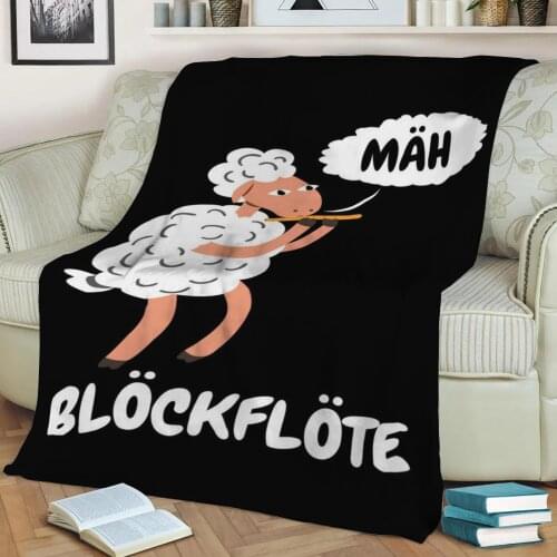Blckflte Sheep Lamb Flannel Throw Blanket 3D Printed Keep Warm Sofa Child Blanket Home Decor Textiles Dream Family Gift