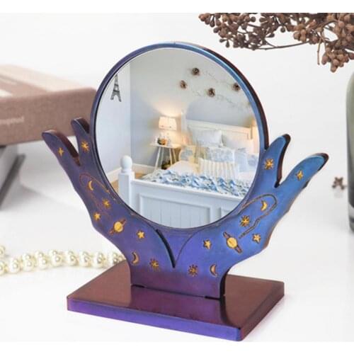 Creative Makeup Mirror Resin Molds Both Hands Table Mirror Silicone Moulds DIY Epoxy Resin Home Decoration