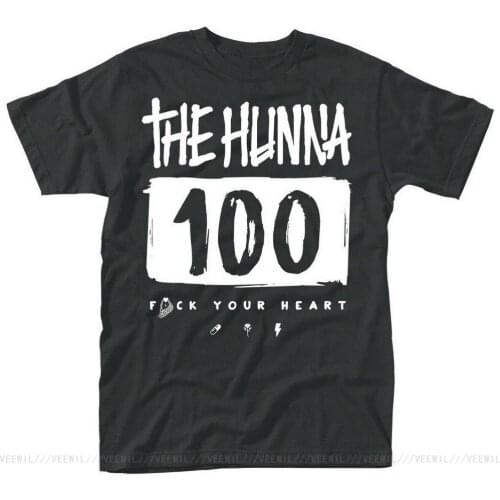 The Hunna '100' T-Shirt NEW Cotton Plus Size Clothing Tee Shirt 11 Colors For Mens
