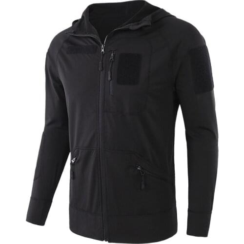 Outdoors Camping Hiking Sweater Men Trekking Climbing Jacket Male Tactical Combat Military Army Fans Elastic Hoodie Fishing Coat