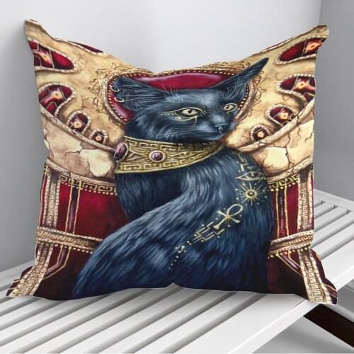 Bastet Throw Pillows Cushion Cover On Sofa Home Decor 45*45cm 40*40cm Gift Pillowcase Cojines Dropshipping