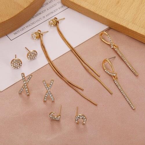 New Fashion Long Dangle Earrings for Women Girls 2021 Vintage Gold Color Korean Drop Earrings Jewelry Gifts