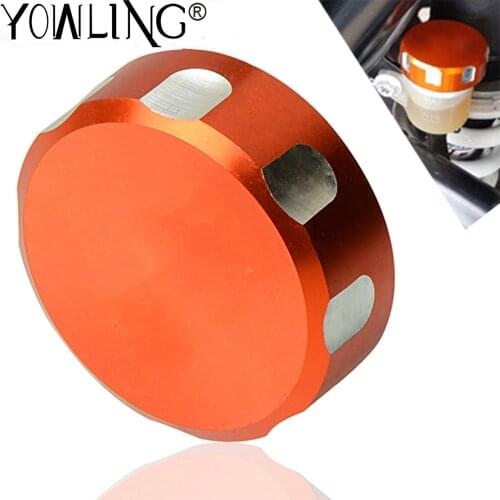 Orange Motorcycle Rear Brake Fluid Pump Reservoir Oil Cup Cap Cover for 125 200 All Year 390 2013 2014 2015 2016