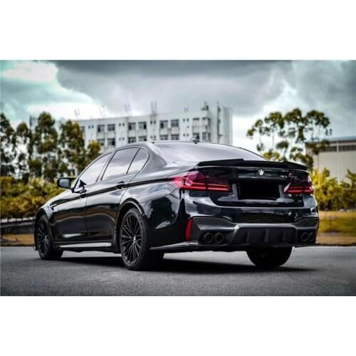 Suitable for Bmw M5 Refitting 3d Carbon Fiber Lip F90 Surround 3ddesign Front Shovel and Rear Spoiler