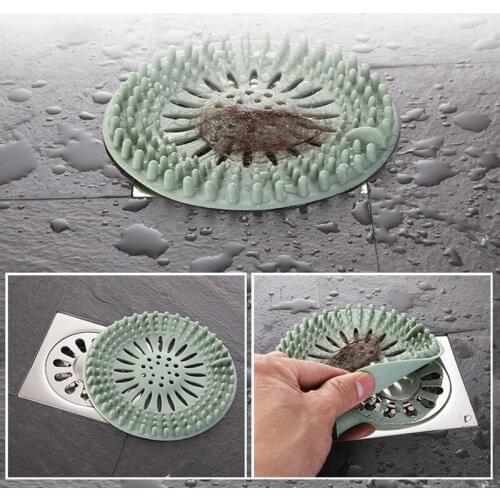 Portable Silicone Sink Filter Sewer Drainage Filters Bathroom Shower Drainage Cover Deodorant Anti-clogging Hair Floor Drain