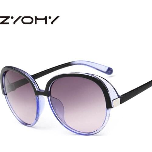 Q 2021 Casual Oversized Big Frame Toad Lens Sunglasses Women Goggles Brand Designer Eyewear Gafas Ladies Clear Glasses UV400
