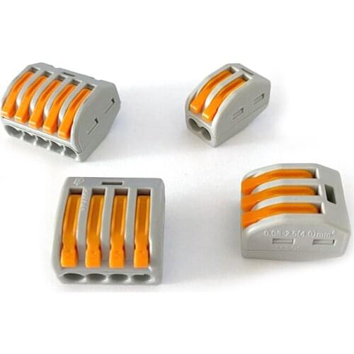 Electrical Cable Wire Connector Push-in Terminal Block Universal Fast Terminal Wiring Cable Connectors For Cable Connection