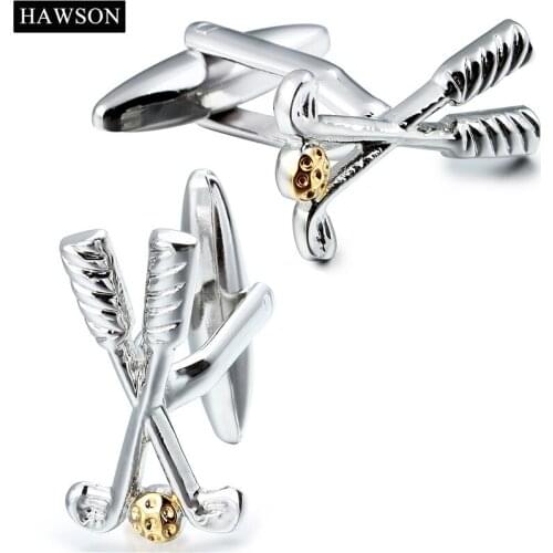 Sporty Double Golf Cufflinks Mens Shirt Dress New Arrive Golf Ball Cuff Link for Mens Clothing