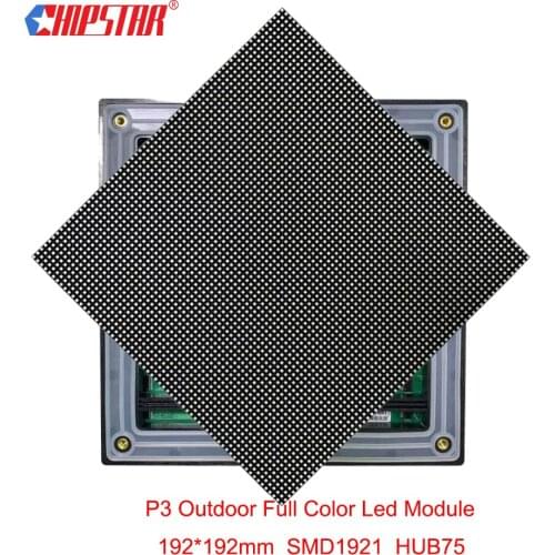Led Matrix HUB75 P3 Led Module SMD1921 64*64 Pixel 192*192mm Outdoor Led Sign TV Led Display Screen