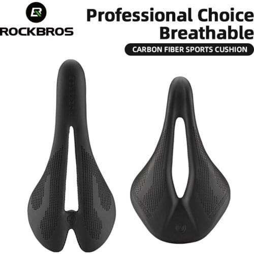 ROCKBROS Ultralight Bicycle Seat Saddle Breathable Racing Saddle Seat Carbon Fiber Road MTB Superlight Cushions Bike Accessories