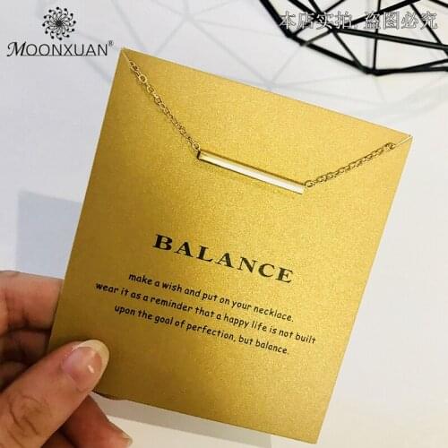 Balance Horizontal Bar Tube Gold Sliver Choker Chain Necklace Women Kolye Collares De Moda 2019 Colar Jewelry Collier Bijoux