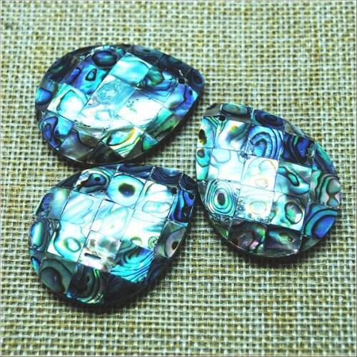 Natural abalone shell pendants mother of pearl pendants handmade shell for beach selling size 30x40mm for charms jewelry making