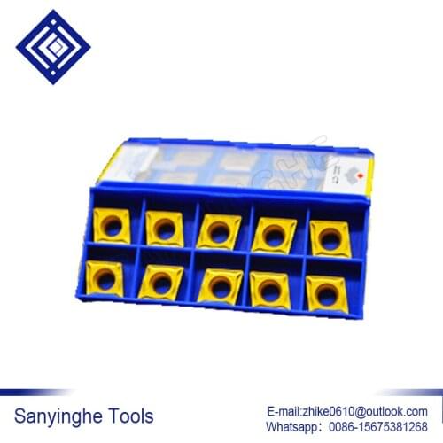 Free shipping high quality sanyinghe 10pcs/lots CCMT120408-HM YBC252 cnc carbide turning inserts CNC Blade Lathe Turning Tool