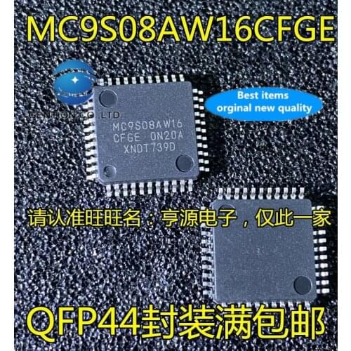 10PCS MC9S08AW16 MC9S08AW16CFGE QFP44 micro controller in stock 100% new and original