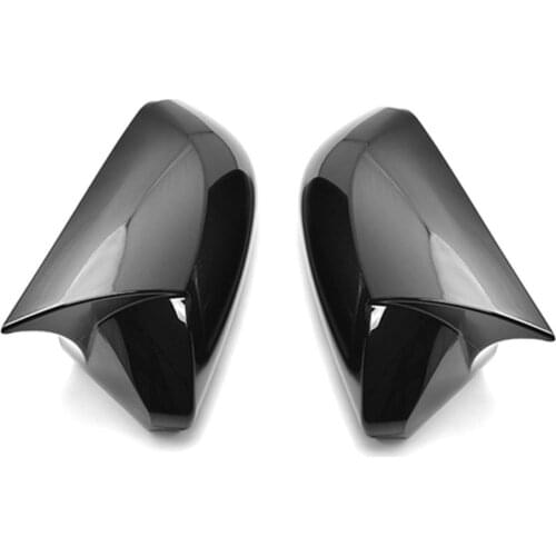 Gloss Black Ox Horn Rear View Mirror Cover Trim For Camry 2018-2019 Rear View Mirror Decorative Cover Trim Drop Shipping