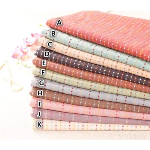 50*140cm Small Dot Soft Basic Japanese Yarn Dyed Cotton Fabric for Sewing Doll Clothes Quilt Pattern Fabrics Tissu Tilda