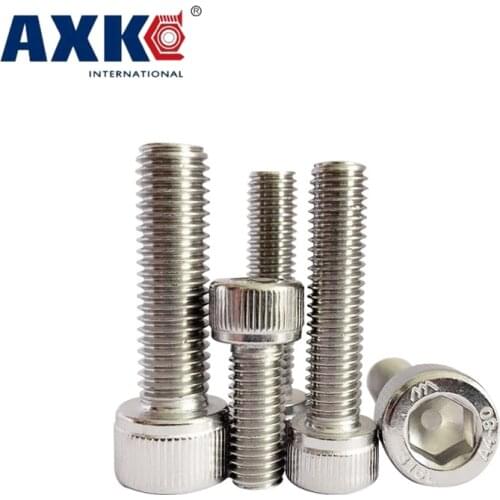 6# #6-32 3/4 7/8 1 Inch 3/4" 7/8" 1" Length 304 Stainless Steel ss US UNC Coarse Thread Allen Head Screw Cap Hexagon Socket Bolt